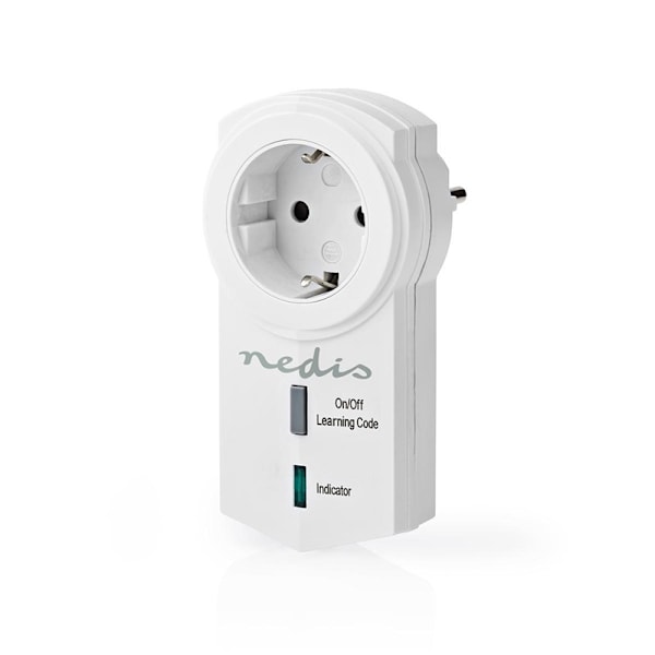 Nedis RF-Pistoke | Mesh / 433 MHz | IP20 | 3680 W | Maadoitettu virtaliitin / Tyyppi F (CEE 7/7) | -10 - 40 °C | Valkoinen