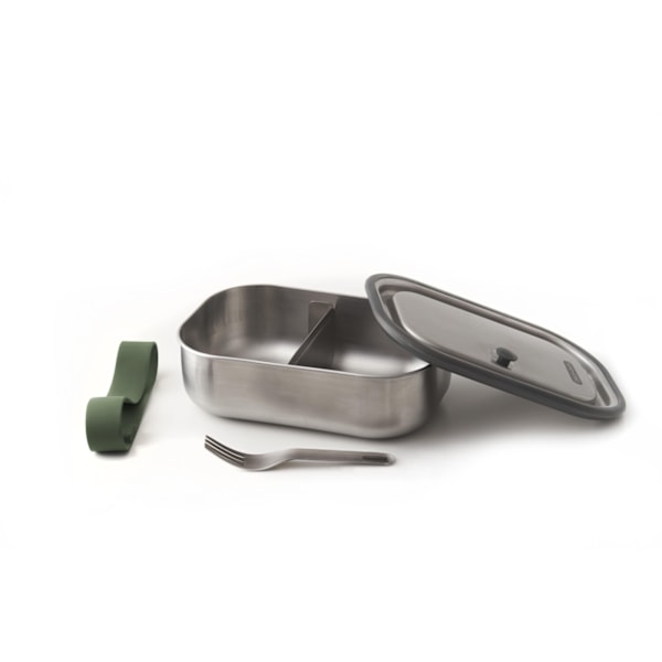 Lunchbox B+B Large Stainless 1000 ml Oliv