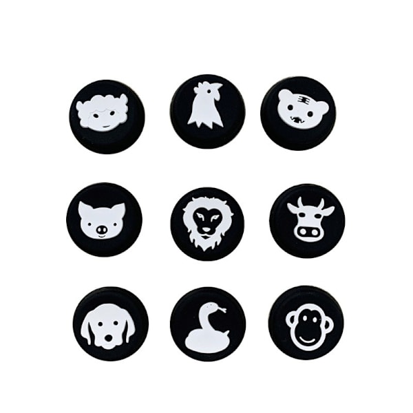Eläin Nappilukko ohjaimille PS5/PS4, Xbox series X, 9 kpl