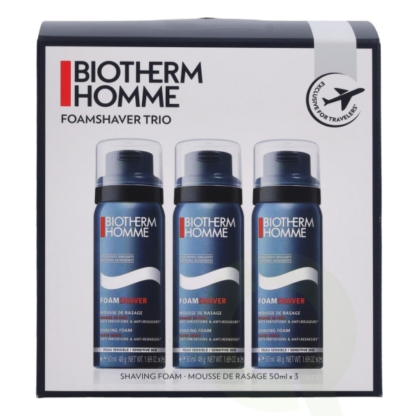 Biotherm Travel Trio 150ml 3x50ml Sensative Skin Shaving Foam