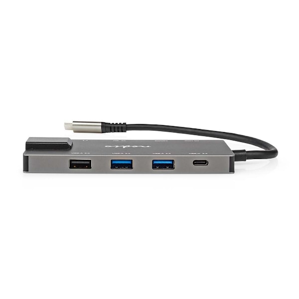 Nedis USB Multi-Port Adapter | USB 3.2 Gen 1 | USB-C™ Han | HDMI ™ -udgang / RJ45 Hun / SD / 2x USB-C™ / 3.5 mm Hunstik / 3x USB-A Hun | 5 Gbps | 0.20
