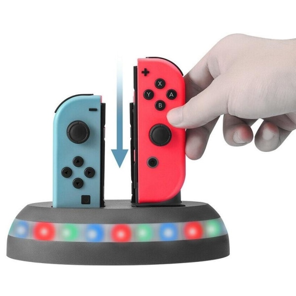 Laddstation till 4 st Nintendo Joy-Con kontroller