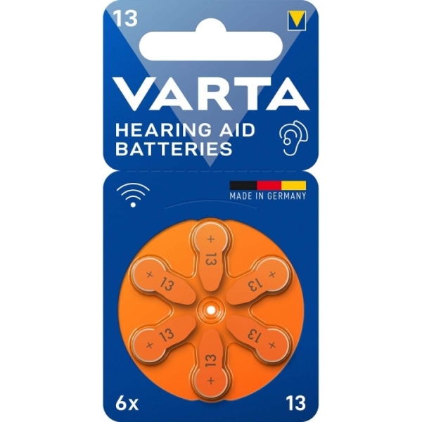 Varta Zink-Air Battery PR48 Typ 13 | 1.45 V DC | 6-Blister | Hör