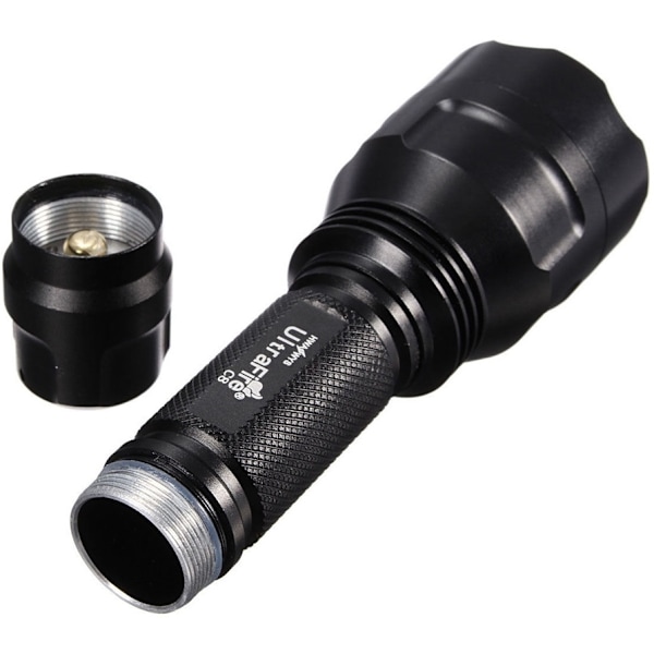 UltraFire taskulamppu 400lm, musta