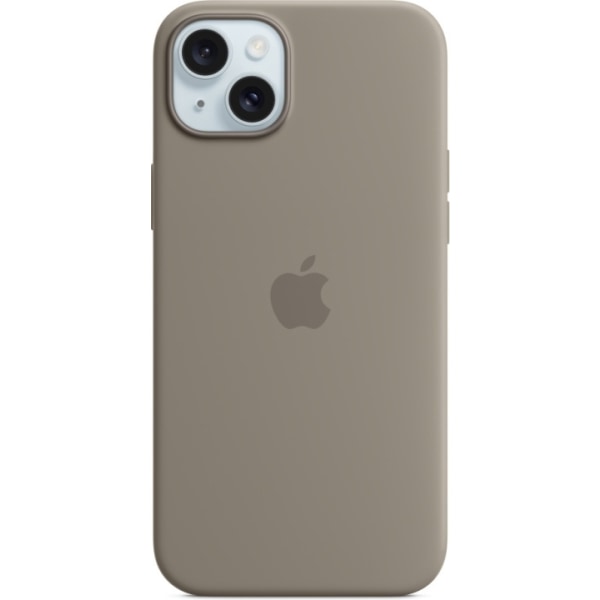 Apple iPhone 15 Plus silikonfodral med MagSafe, lerbrunt Brun