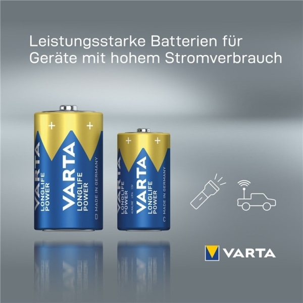 Varta LR20/D (Mono) (4920) batteri, 1 stk. upakket alkaline mang