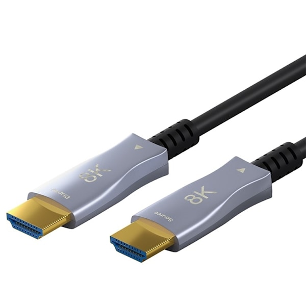 Goobay Optisk hybrid HDMI™-kabel med ultrahög hastighet och Ethernet (AOC) höghastighetskabel, 8K @ 60 Hz/ 4K @ 120 Hz, för långa överföringsavstånd,