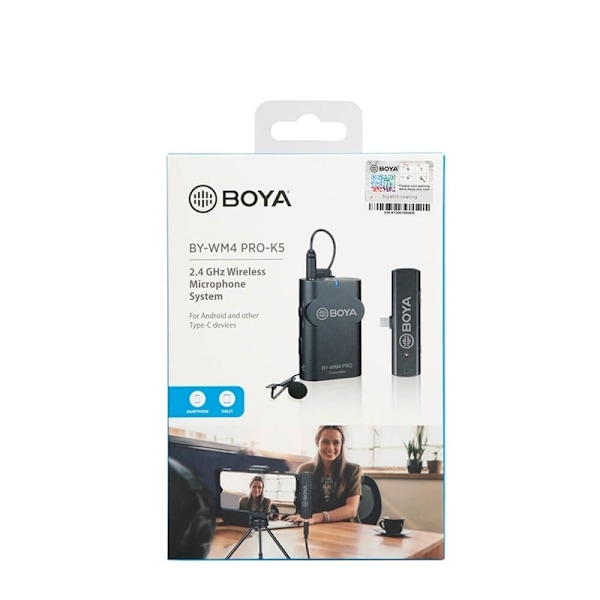 BOYA Mikrofon Lavalier Trådlös BY-WM4 Pro K5 USB-C