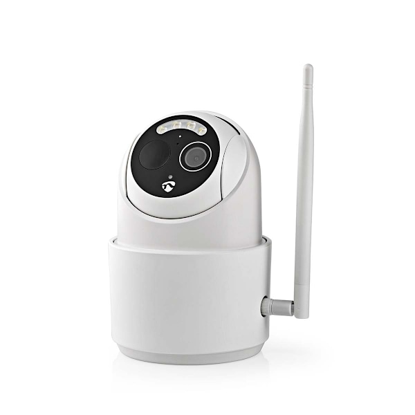 Nedis SmartLife Utomhus Kamera | Wi-Fi | Full HD 1080p | Panorera lutning | IP65 | Max. batteritid: 5 Månader | microSD (ingår inte) / Molnlagring (ti