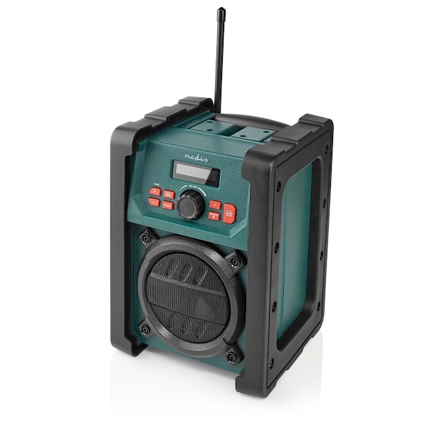 Nedis DAB+ Radio | Radio på Arbetsplatsen | DAB+ / FM | 2.2 " | Svart Vit Skärm | Batteridriven / Strömadapter | Digital | 15 W | Bluetooth® | Väckark