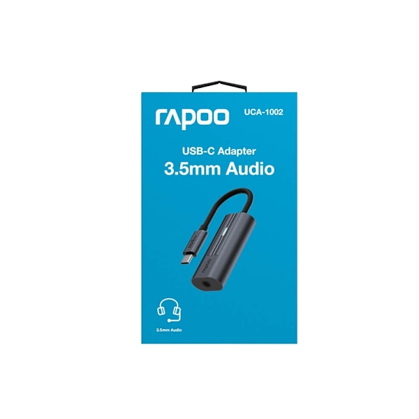 Rapoo Adapter USB-C UCA-1002 USB-C til 3.5mm Audio