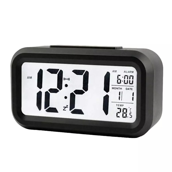 Digital Väckarklocka med LED skärm, Svart