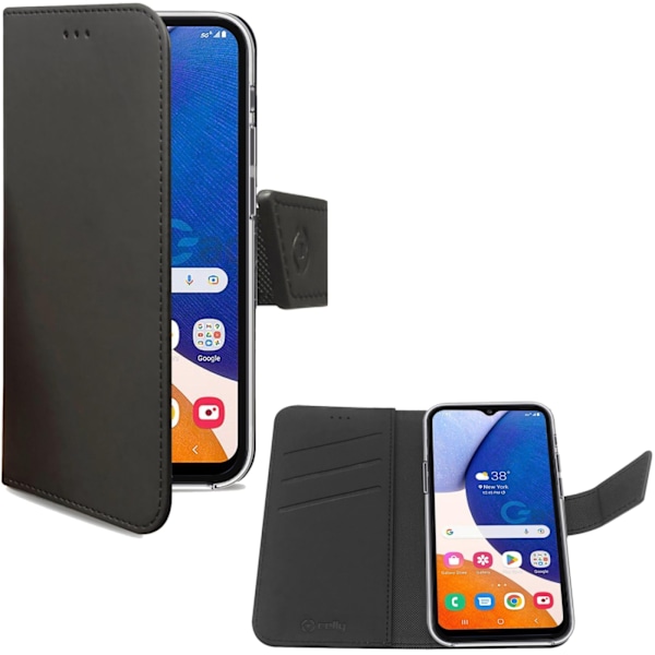 Celly Wallet Case Galaxy A14 5G Svart Svart