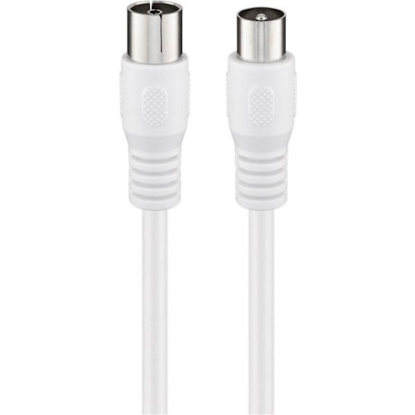 Goobay Antennkabel (Class A+, >95 dB), 3x skärmad koaxial-plugg > koaxial-plugg (helt skärmad), 3 m