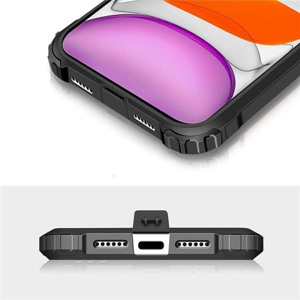 Stöttåligt Armor case till iPhone 12 mini, Svart Svart