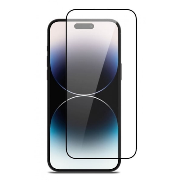 Karkaistu lasinen näytönsuoja iPhone 14 Pro Max - Musta reuna Transparent