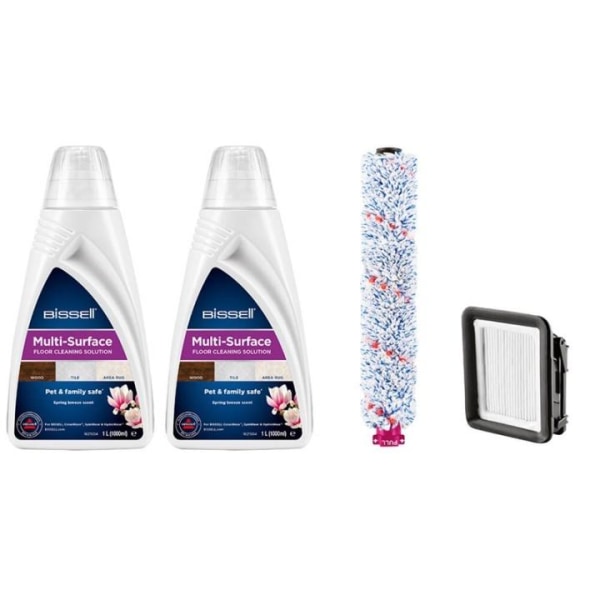 BISSELL MultiSurface Cleaning Pack 2x1789L + Harja + Filtteri
