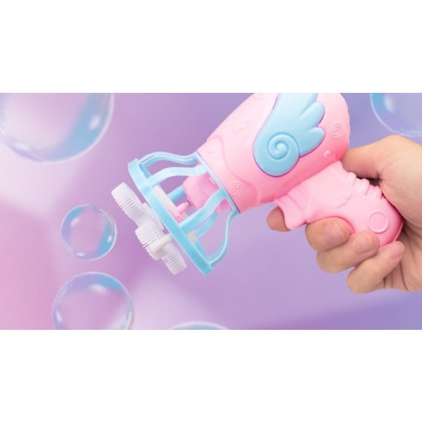 Såpbubbelpistol med fläkt, Rosa