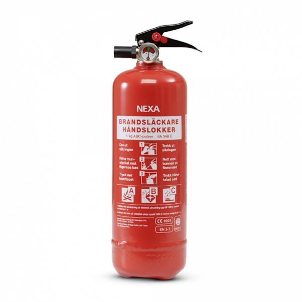 Nexa Fire & Safety Brandsläckare Röd 1kg 8A