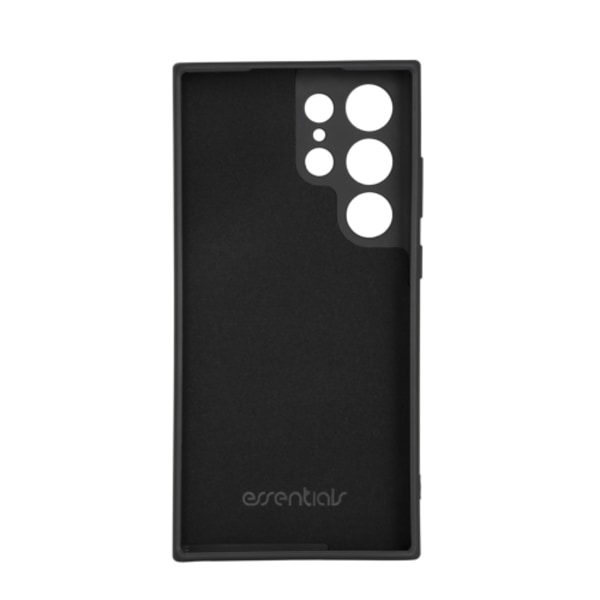 essentials Samsung Galaxy S23 Ultra silicone back cover, blk Svart