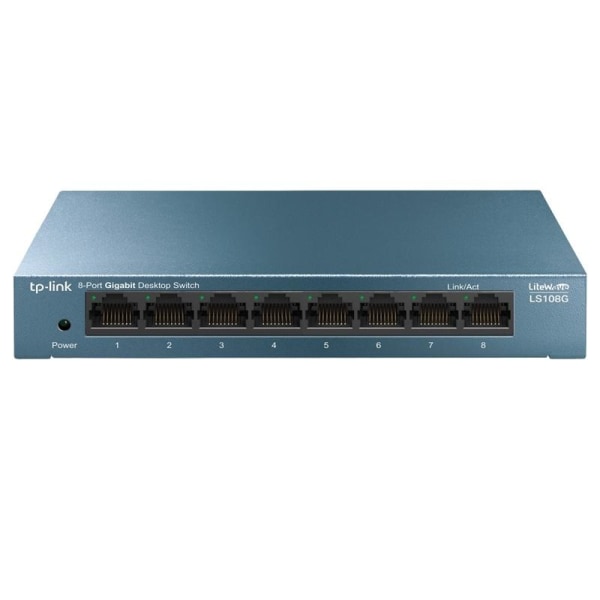 TP-LINK LS108G Ohanterad Gigabit Ethernet (10/100/1000) Blå