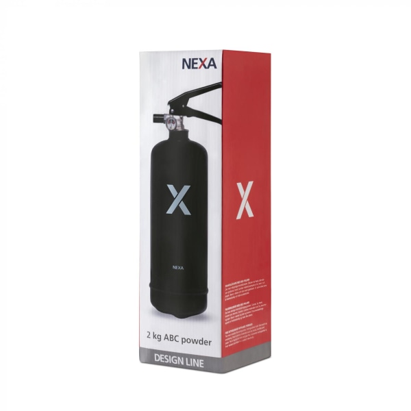 Nexa brandsläckare, 2 Kg ABC-pulver (Svart)