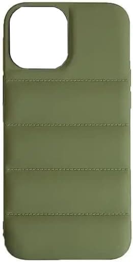 Puffet-cover til iPhone 14, Grøn Grön