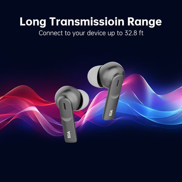ET05 True Wireless Bluetooth-hörlurar, Svart Svart
