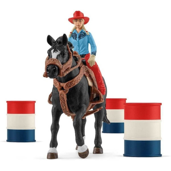 Schleich Farm World 42576 Cowgirl barrel racing