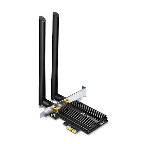 tplink TX50E, AX3000 Wi-Fi 6 Bluetooth 5.0 PCIe Adapter, black