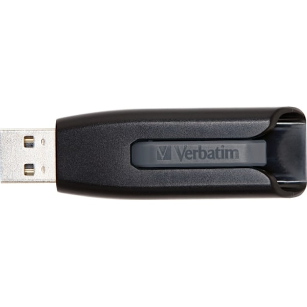 Verbatim USB 3.0 Store'N'Go V3 <b>64</b>GB, udskydelig USB-stik sort/g