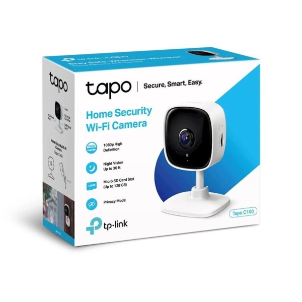 TP-Link Tapo C100 Trådlös Övervakningskamera för Inomhusbruk