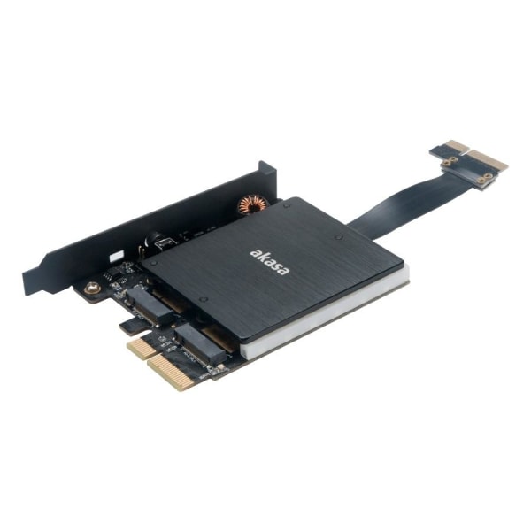 Dual M.2 PCIe SSD adapter