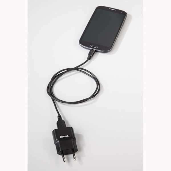 HAMA USB 2.0 Micro B - A -kaapeli 0,75 m musta kullattu TL