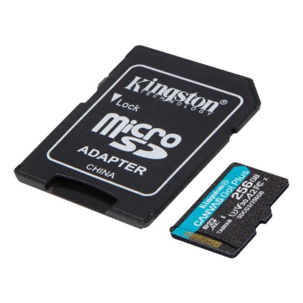 Kingston 256GB microSDXC Canvas Go Plus 170R A2 U3 V30 Card + AD
