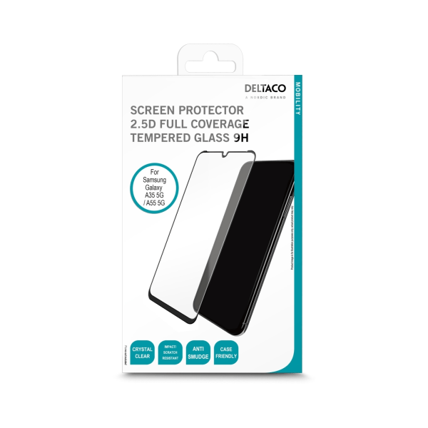 DELTACO Screen protector, Samsung Galaxy A35 5G/A55 5G Transparent