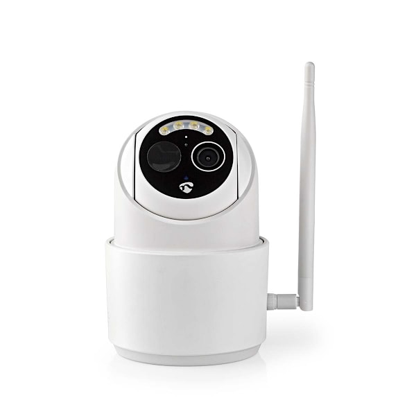 Nedis SmartLife Utomhus Kamera | Wi-Fi | Full HD 1080p | Panorera lutning | IP65 | Max. batteritid: 5 Månader | microSD (ingår inte) / Molnlagring (ti