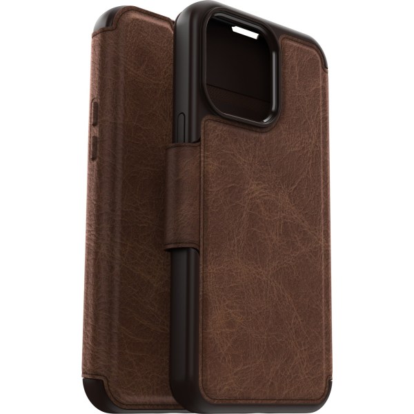 Otterbox Strada MagSafe -plånboksfodral, iPhone 15 Pro Max, brun Brun