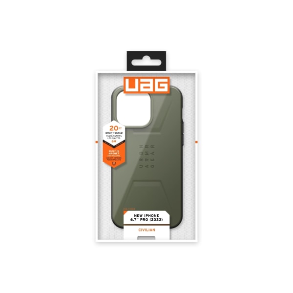 Urban Armor Gear iPhone 15 Pro Max Civilian Magsafe  - Olive Drab Grön