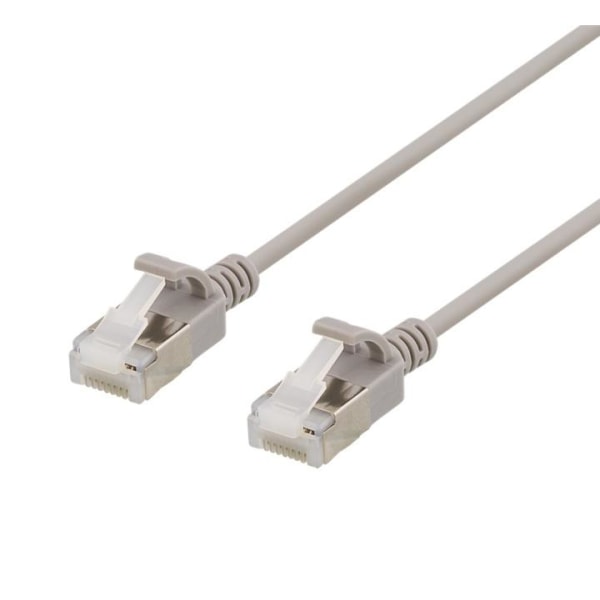 DELTACO U/FTP Cat6a patch cable, slim, 3,8mm in diameter, 0,5m,
