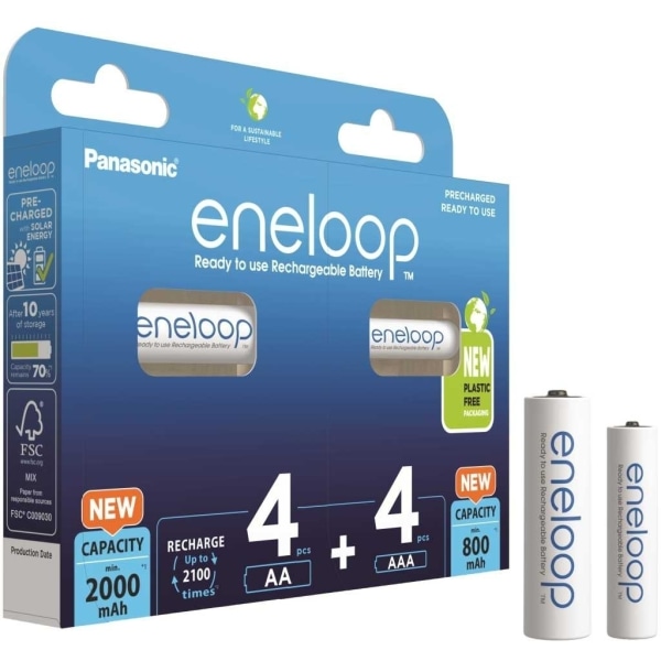 Panasonic Eneloop Combi AA + AAA batteripakke