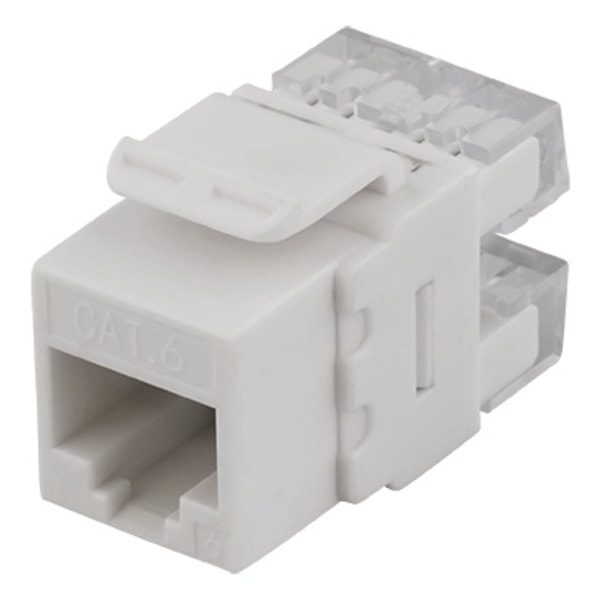DELTACO UTP Cat6 Keystone liitin, 180 astetta, "Tool-free"