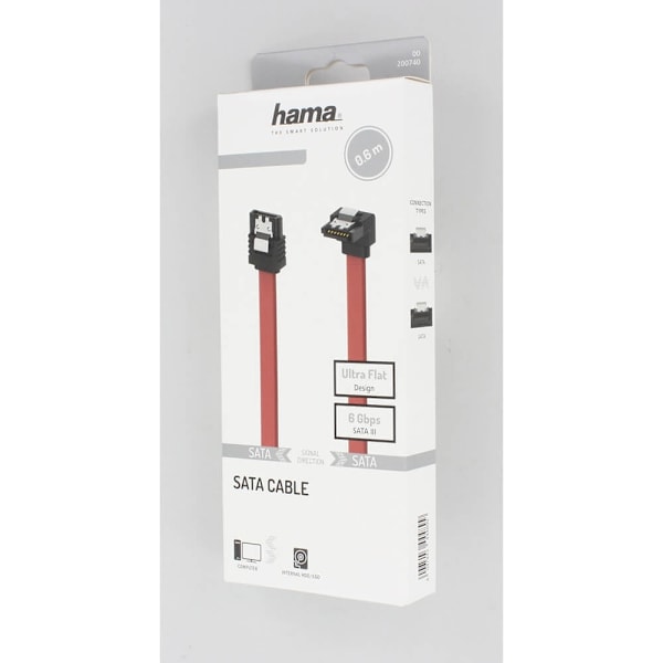 Hama SATA Serial-ATA III 90° 6 Gbit/s Kabel Intern 0,60m