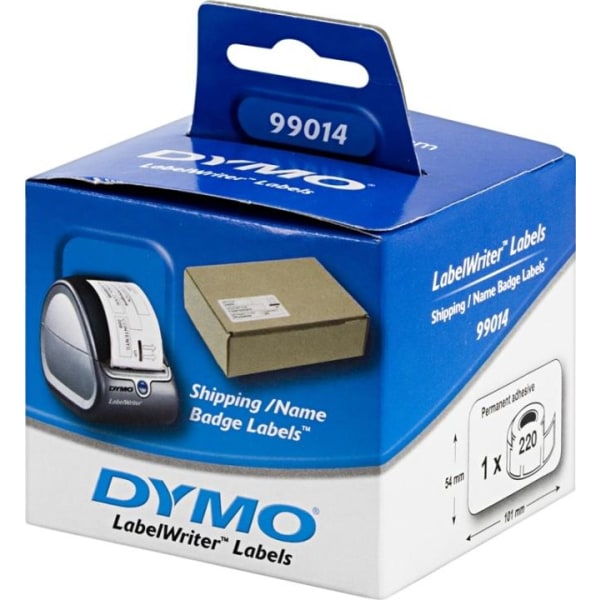 DYMO LabelWriter rahtitarra, 101x54 mm, 1-pakkaus(220 kpl), valk
