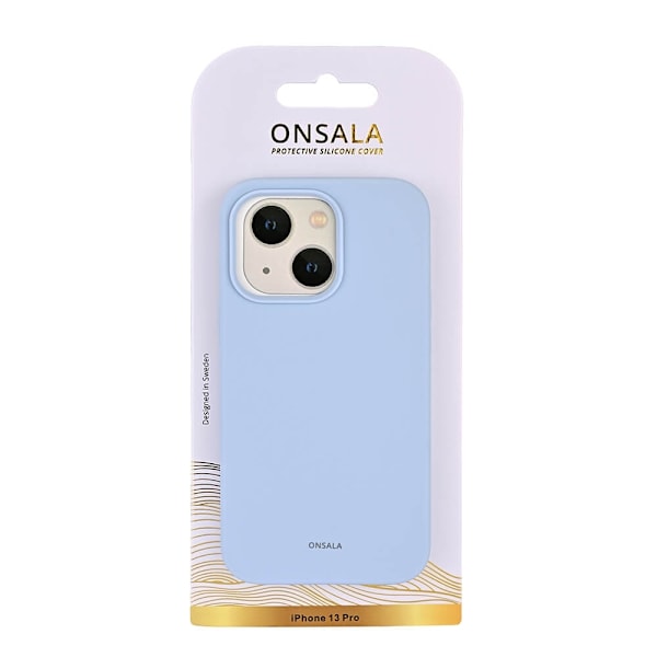 Onsala Mobilcover Silikone Light Blue - iPhone 13 Pro Blå