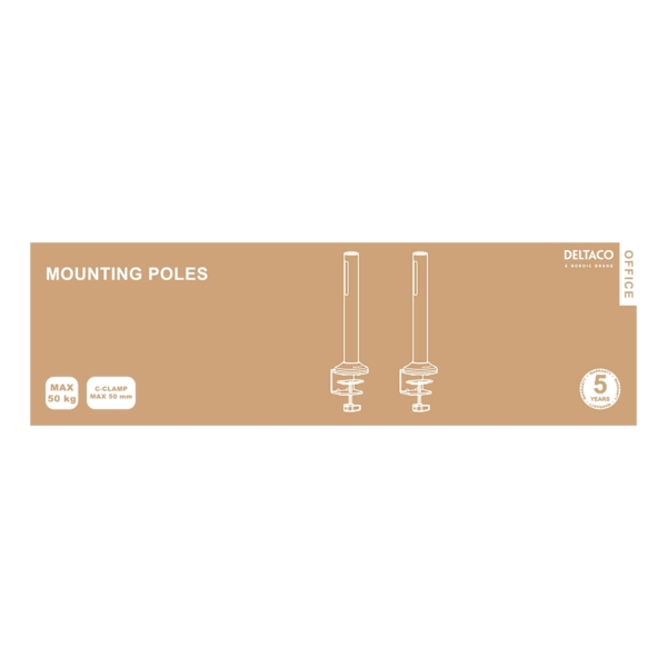 DELTACO Office, Slatwall Wall Mounting Plate