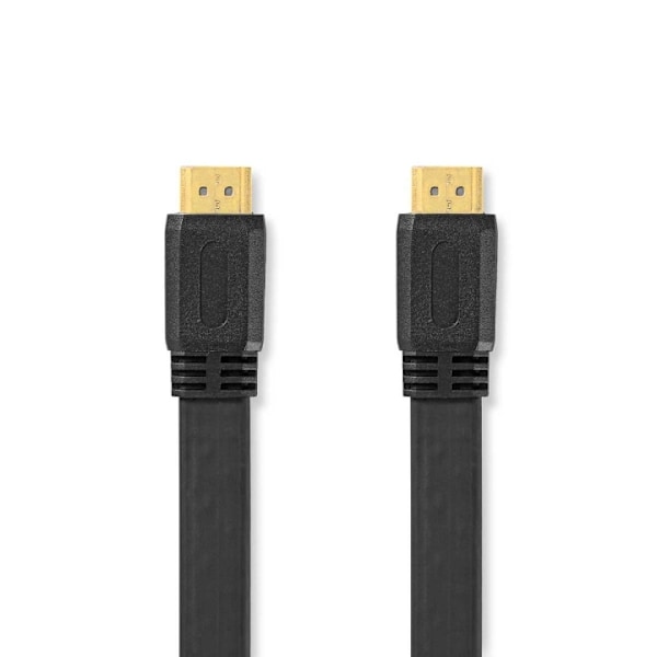 Nedis High Speed ​​HDMI ™ kabel med Ethernet | HDMI™ Kontakt | HDMI™ Kontakt | 4K@30Hz | 10.2 Gbps | 3.00 m | Platt | PVC | Svart | Kuvert