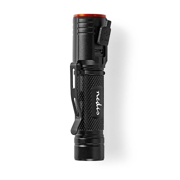 Nedis LED ficklampa | Batteridriven | 3.7 V DC | 20 W | N/A | batterier medföljer | Uppladdningsbara | Angivet ljusflöde: 2000 lm | Belysningsräckvidd
