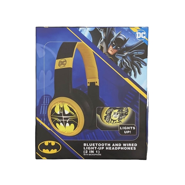 Batman Hörlur Trådlös LED On-Ear Svart