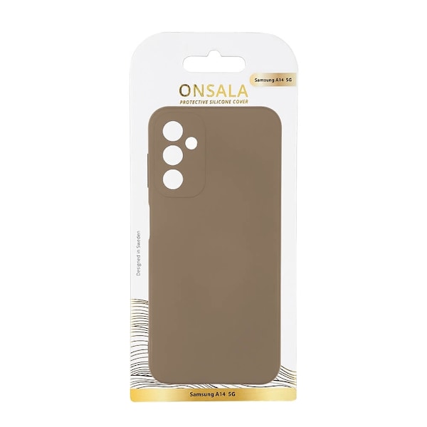 Onsala Mobilcover Silikone Summer Sand - Samsung Galaxy A14 5G / A14 4G Brun